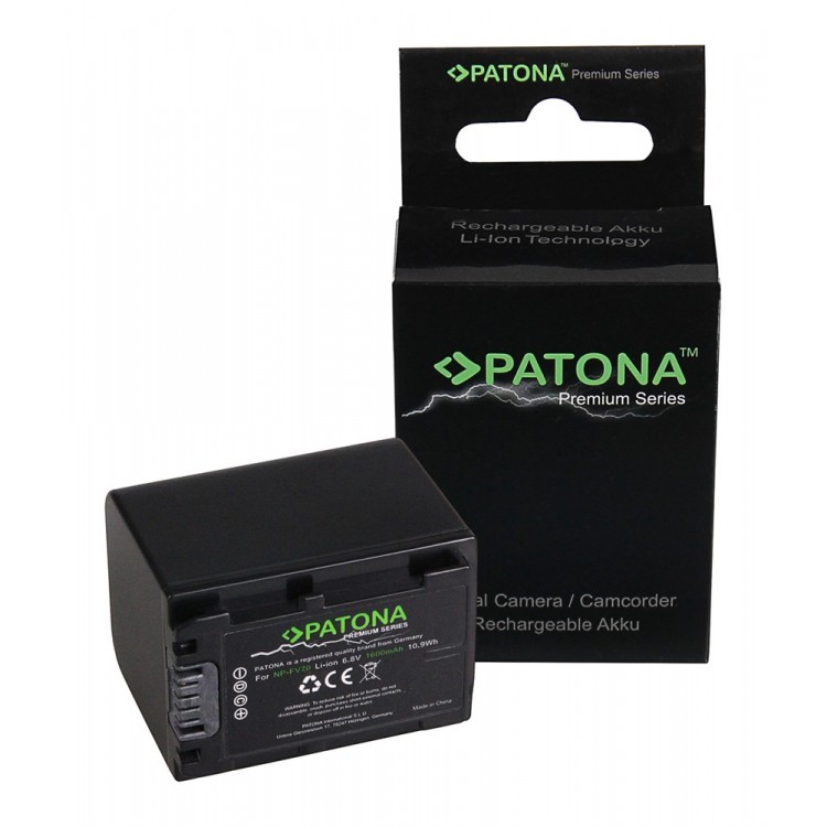 PATONA Premium Battery f. Sony NP-FV30 NP-FV50 NP-FV70 NP-FV100 DCR SR21E