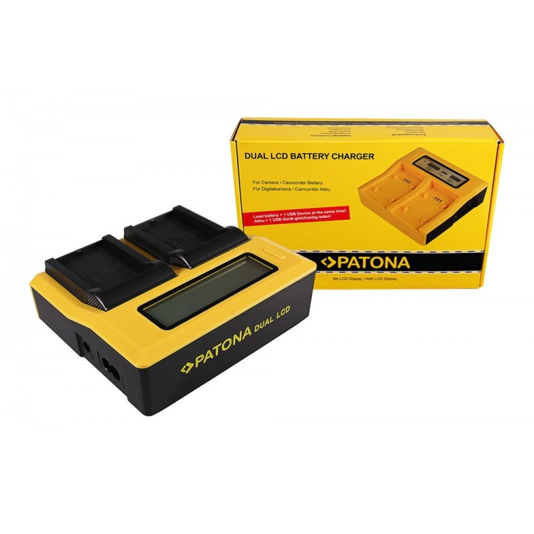 PATONA Dual LCD USB Ladegerät f. Contour GPS Contour CT-3650 HD 1080P