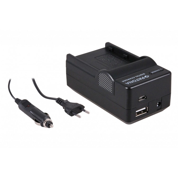 PATONA 4in1 Charger for Nikon EN-EL3e D100 D50 D70 D80 D200 D300