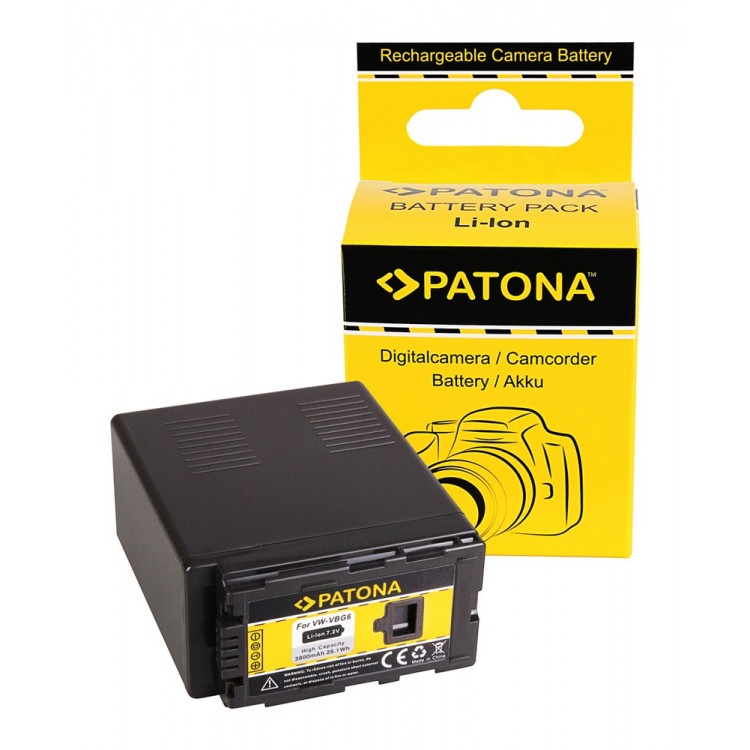 PATONA Battery f. Panasonic VW-VBG6 AG-HCM41 AG-HCM41EU AG-HMC70 AG-HMC71