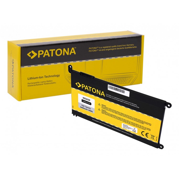 PATONA Battery f. Dell Inspiron Serie 13 14 15 17 Latitude Serie 11 WDXOR T2JX4