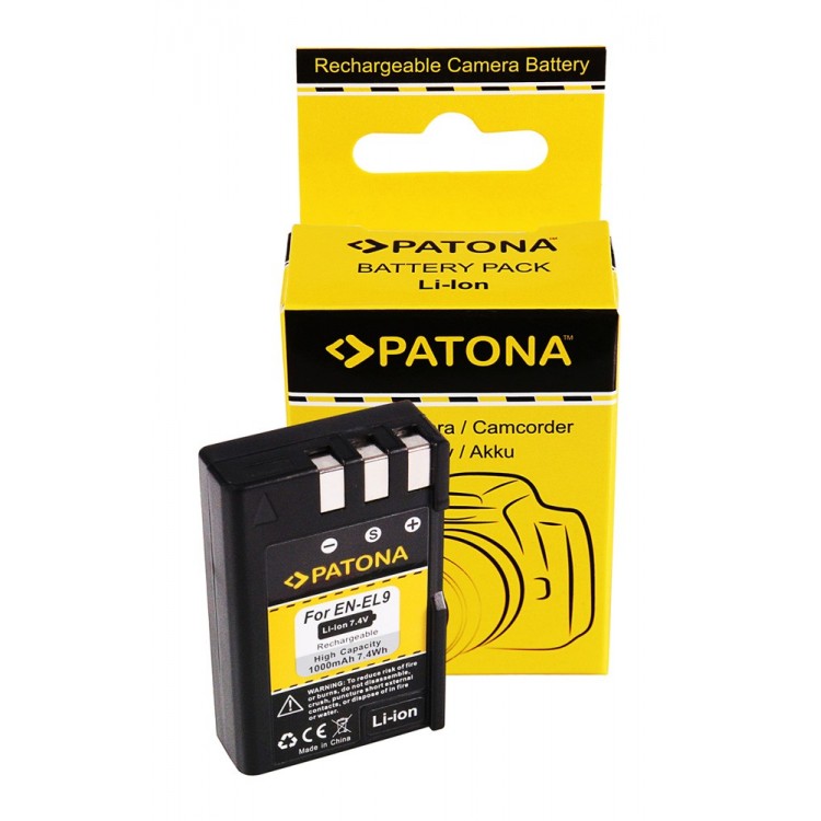 Battery f. NIKON EN-EL9 ENEL9 D40 D 40 D-40 D40x D60 D5000