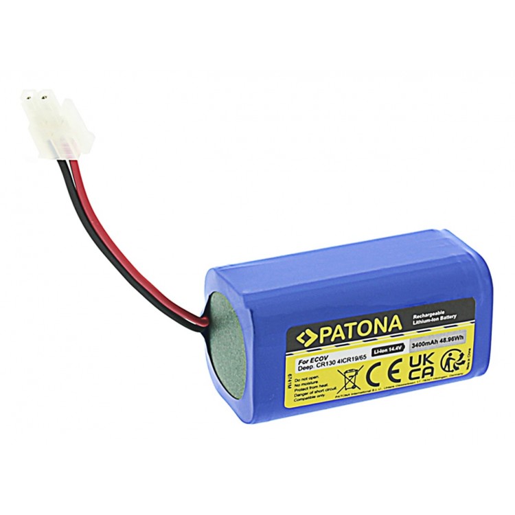 PATONA Battery f. Ecovacs Deebot CR130 4ICR19/65
