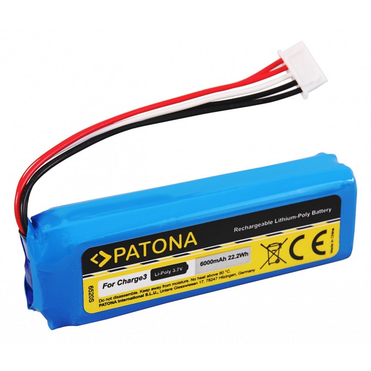 PATONA Battery f. JBL Charge 3 BL GSP1029102A