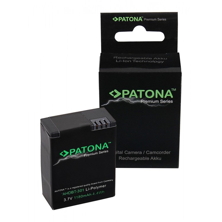 PATONA Premium Battery for GoPro HD Hero 3+ AHDBT302 AHDBT301 AHDBT201