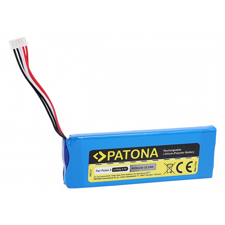 PATONA Battery f. JBL Pulse 3 JBL 2017DJ1714 JBL APJBLPUESE3 JBL P5542100-P