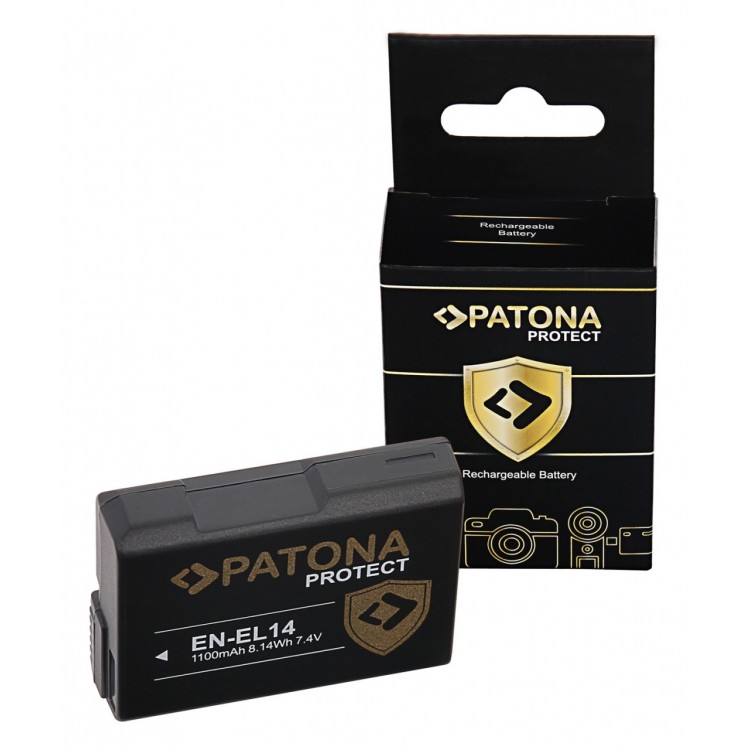 PATONA PROTECT Battery fully decoded f. Nikon EN-EL14 Coolpix P7800 P7700 P7000 D5300