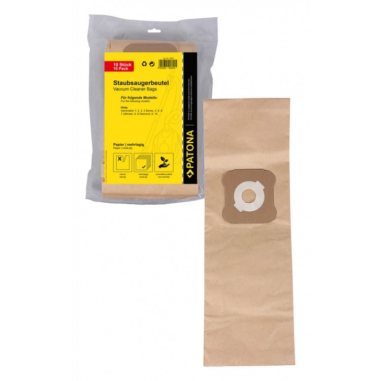 PATONA 10 vacuum paper cleaner bag multilayered f. Kirby G1 G2 G3 G4 G5 G6 G7 G8 G9 G10