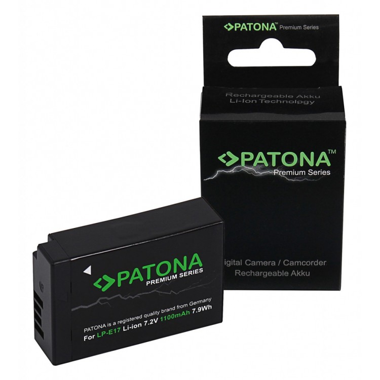 PATONA Premium Battery f. Canon LP-E17 EOS 750D 760D 8000D Kiss X8i Rebel