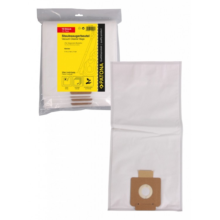 PATONA 10 vacuum cleaner bag multi layer fleece f. Kärcher T 7/1 T9/1 T10/1 6.904-084.0