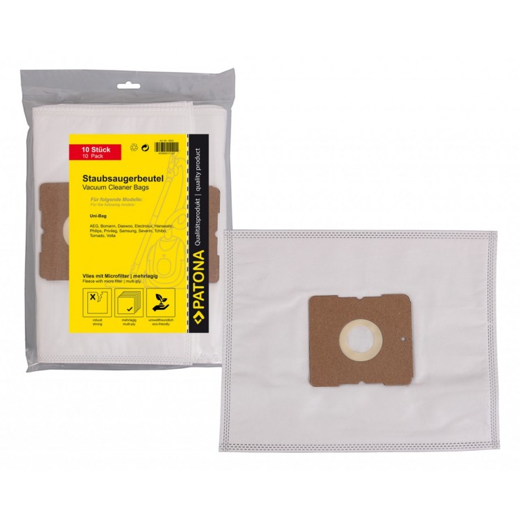 PATONA 10 vacuum cleaner bag multi layer fleece incl. Microfilter f. AEG S-BAG GR.205