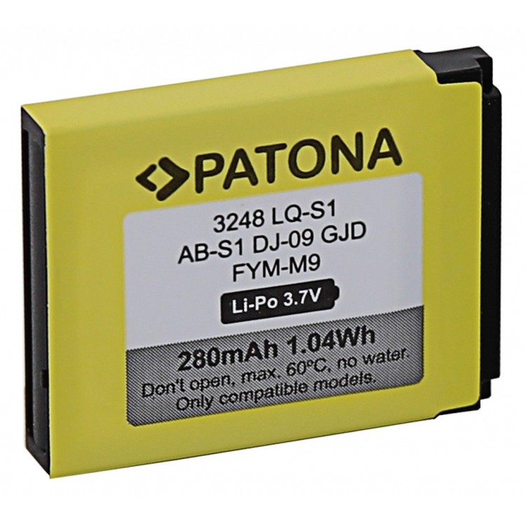 PATONA Battery f. LQ-S1 AB-S1 DJ-09 GJD FYM-M9