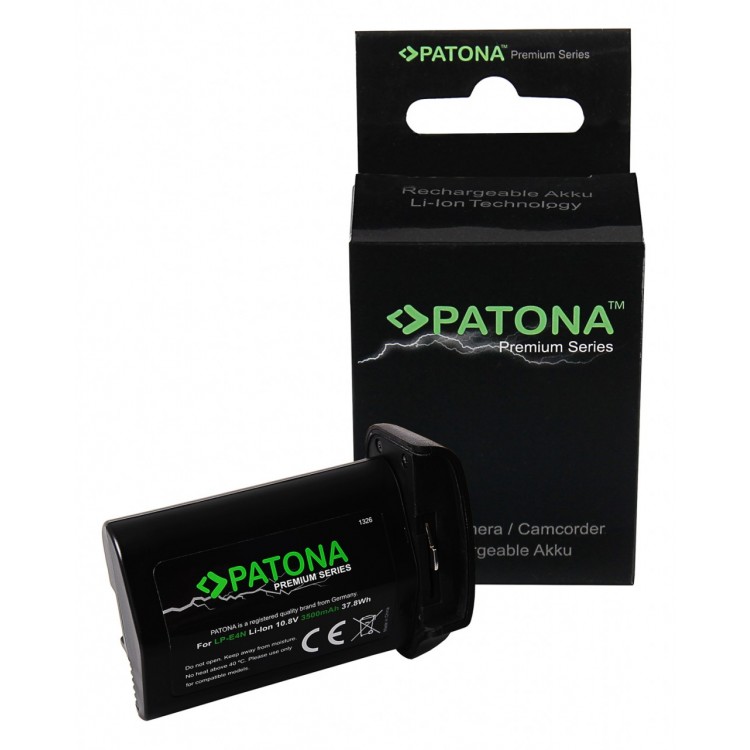 PATONA Premium Battery f. Canon LP-E4N EOS-1Ds Mark III EOS-1D Mark III EOS-1D Mark IV EOS-1D X LG-cells