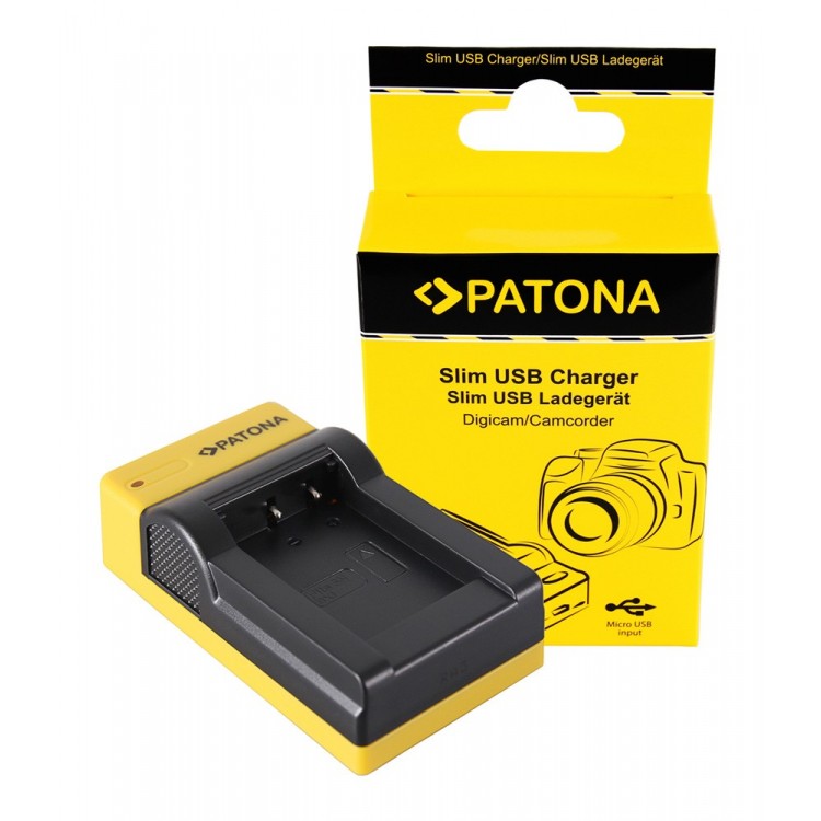 PATONA Slim micro-USB Charger f. Sony NP-BX1 BX BX1 NP-BX1 Cybershot DSC HX300 DSC HX50V DSC RX1