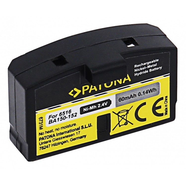 PATONA Battery f. Sennheiser BA150 BA151 BA152 65161