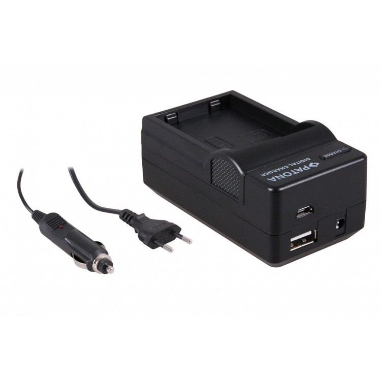 PATONA 4in1 Charger for Nikon EN-EL14 D3100 P7000