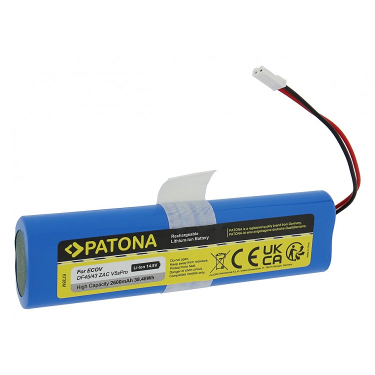 PATONA Battery f. Ecovacs Deebot DF45/43 Ilife V50 V5s Pro V8s X750 ZACO V3 V40 V5s Pro V5x