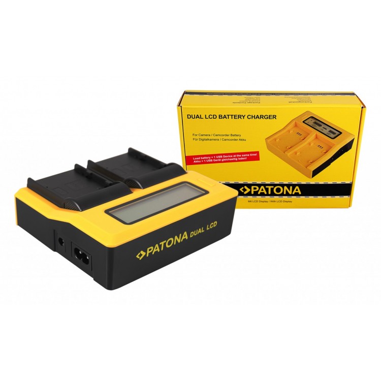 PATONA Dual LCD USB Charger for Canon BP-A30 EOS C200 C200B C200 PL C300 Mark II XF705 CA-CP200L