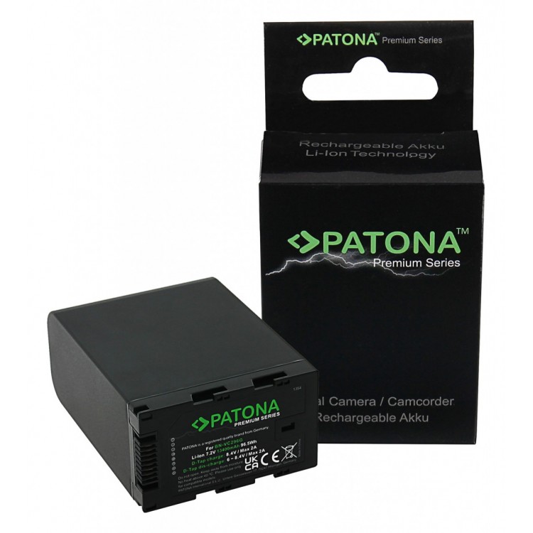 PATONA Premium Battery BN-VC296G f. JVC GY-HC500 GY-HC550 D-Tap with high quality LG cells