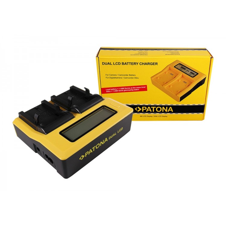 PATONA Dual LCD USB Charger for Nikon ENEL1 EN-EL1