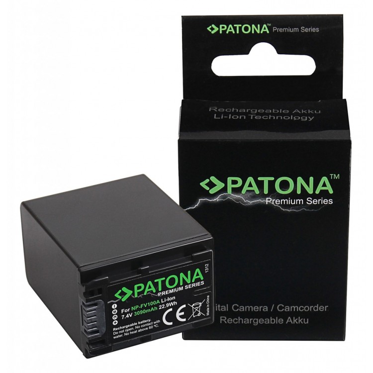 PATONA Premium Battery f. Sony NP-FV100 FDR-AX40 FDR-AX45 FDR-CX680 NEX-VG30
